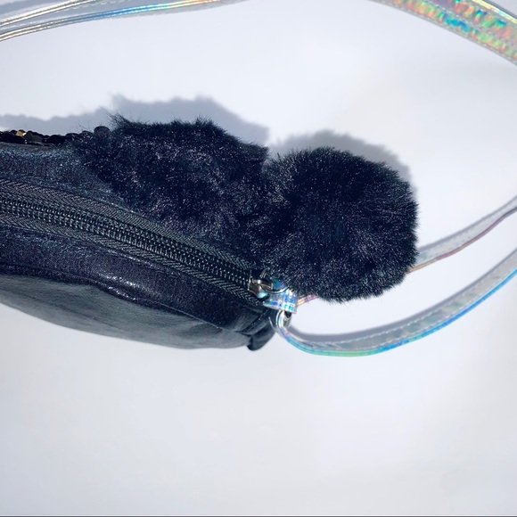 Reversible sequin Cat crossbody bag - Picture 5 of 7